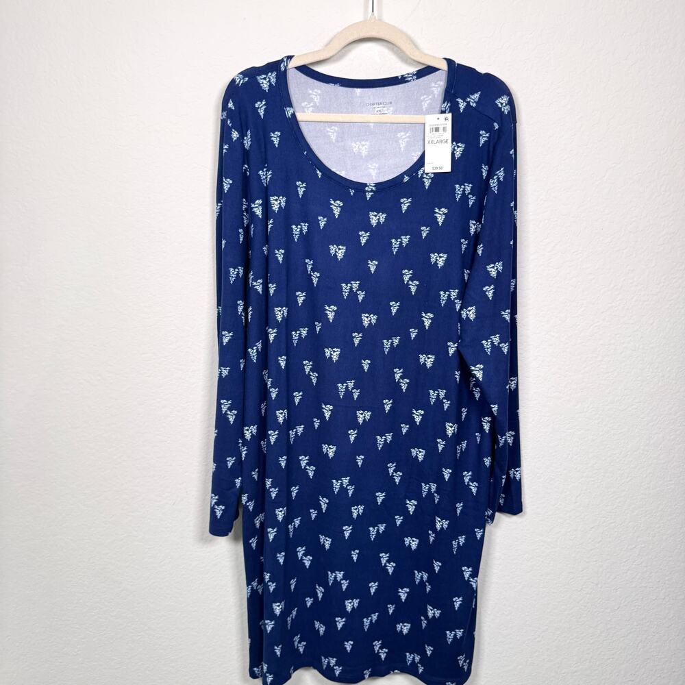 Charter Club Intimates Women Sleep Pajama Size XXL Winter Holiday Forest Stroll